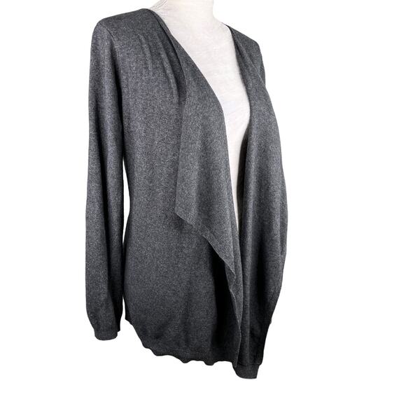 Boden Open Sweater Waterfall Cardigan Gray 10 Lightweight - Picture 12 of 14